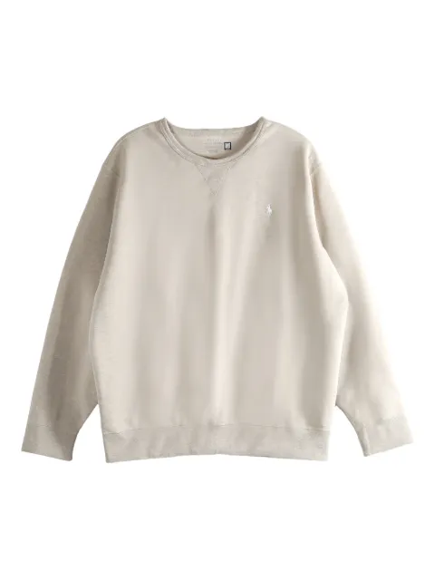 Polo Ralph Lauren logo-detail crew-neck sweatshirt Neutrals 710961139501