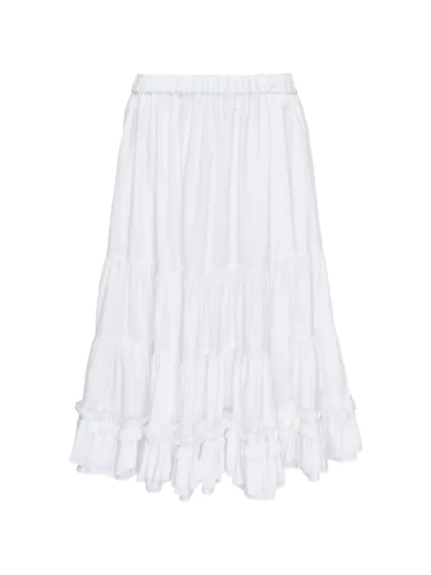 Comme Des Garçons Girl ruffled tiered skirt White NZS012051