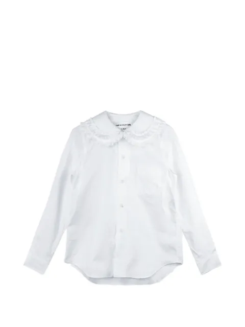 Comme Des Garçons Girl ruffled shirt White NZB008051