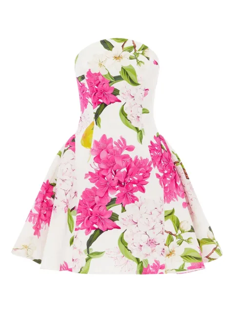 Leo Lin Reese floral-print mini dress White LLRE26020FLORALPEARPRINT