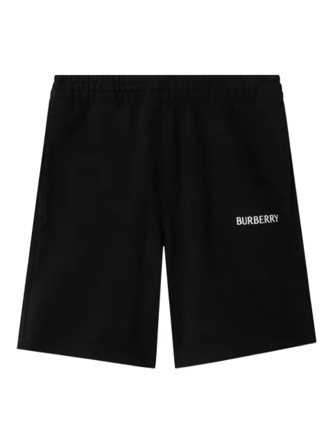 Burberry logo cotton shorts Black 8119002