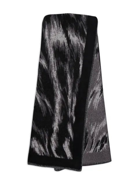 Givenchy animal-print jacquard scarf Black BG00NDG03S