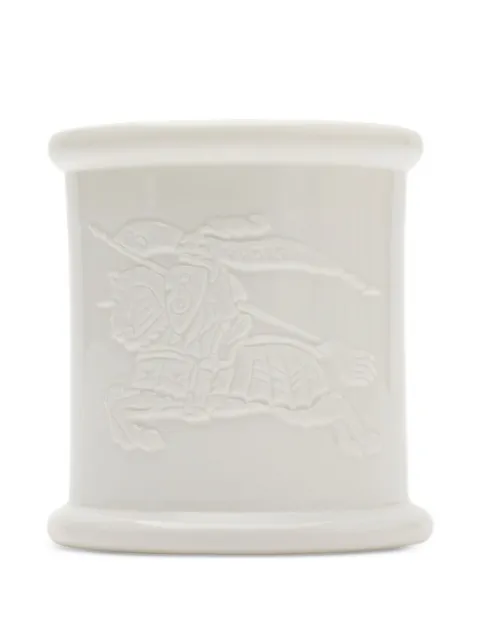 Burberry small Equestrian Knight candle (400g) White 8114780