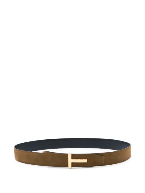TOM FORD buckle leather belt Brown TB178LCL504G1B014