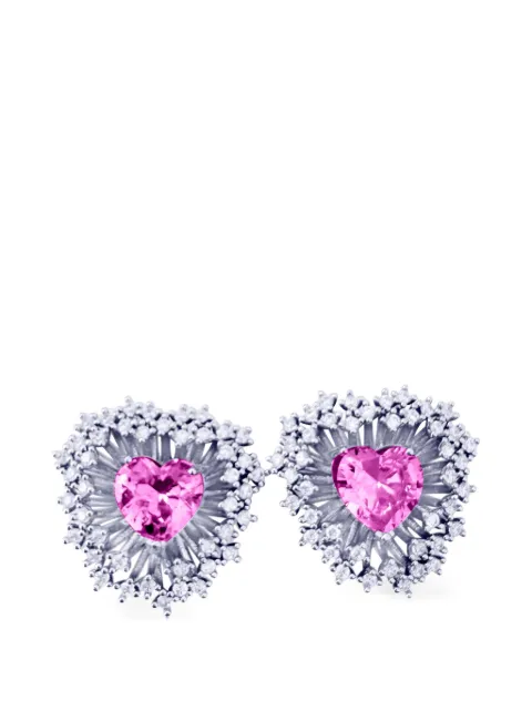 HZMER JEWELLERY Blush Twilight Shimmer earrings Silver MCBTS1016SILVER