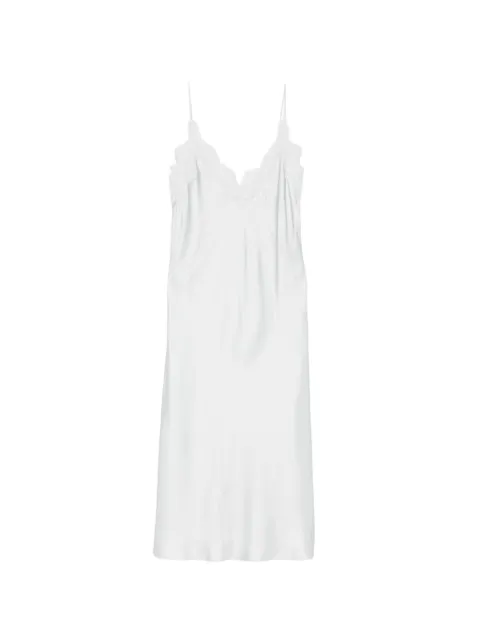 Róhe silk lace-trim dress Blue 41933165