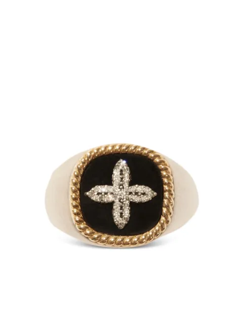 Pascale Monvoisin Bowie diamond signet ring Gold BABOWCHNODIAM