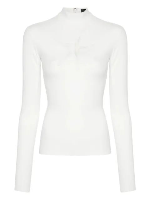 Mugler star-cut high-neck top White 25F3TO07258591014
