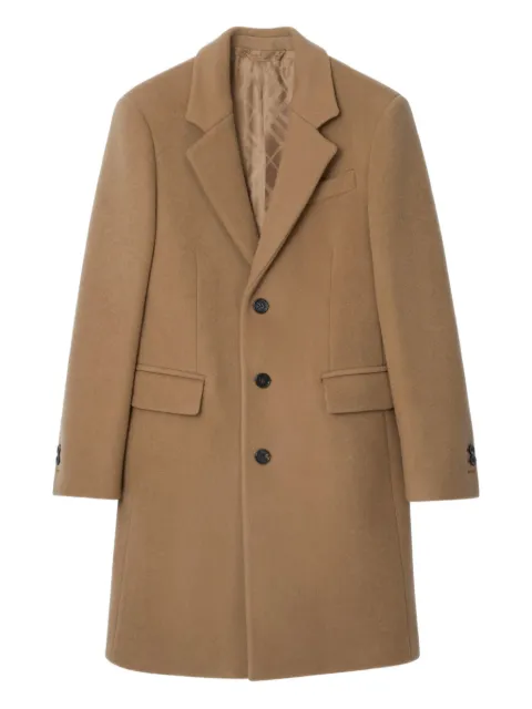 Burberry single-breasted wool coat Brown 8114750