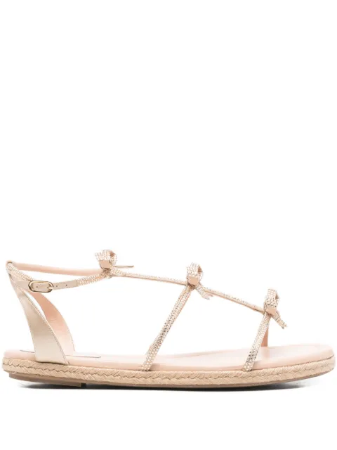René Caovilla Caterina bow sandals Neutrals C12390010