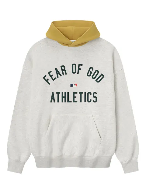 FEAR OF GOD ESSENTIALS x MLB Athletics logo hoodie Grey 192ML252004F
