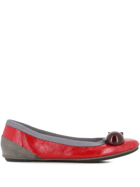 Dove Nuotano Gli Squali Becky appliqué ballet flats Red BECKY