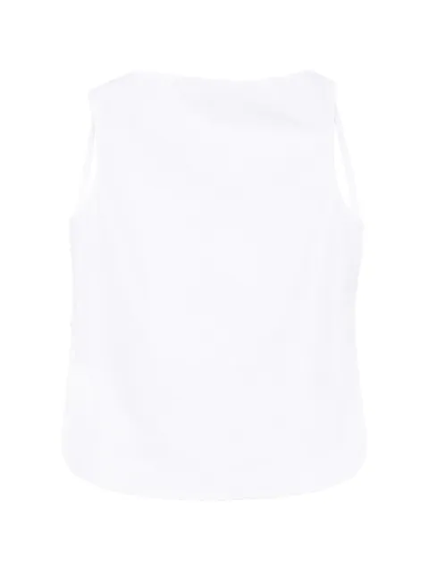 Róhe open-back crushed top White 61920238