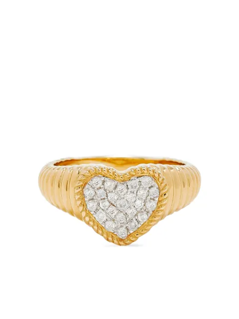 Yvonne Léon baby Heart diamond ring Gold BABYCHEVALIERECOEURB