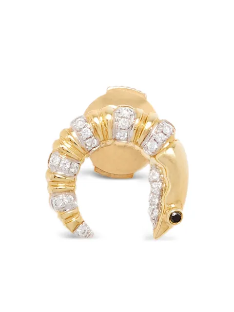 Yvonne Léon Crayfish diamond earrings Gold PUCEECREVISSEOJ