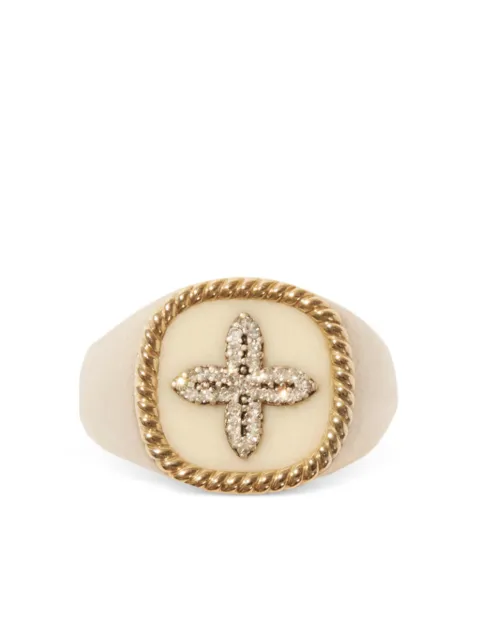 Pascale Monvoisin Bowie diamond signet ring Gold BABOWCHBLDIAM
