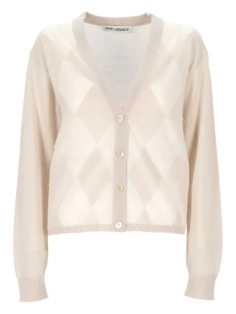 OUR LEGACY Ivy cardigan Neutrals W4253IB