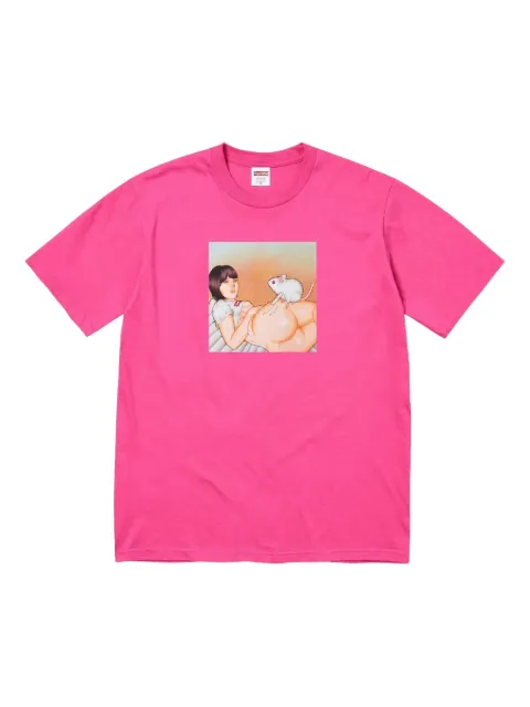 Supreme mouse-graphic T-shirt Pink SU26262