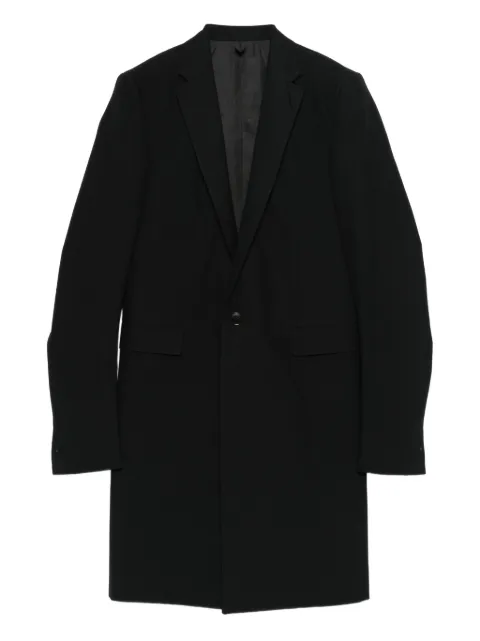 Deepti notched lapel coat Black J202