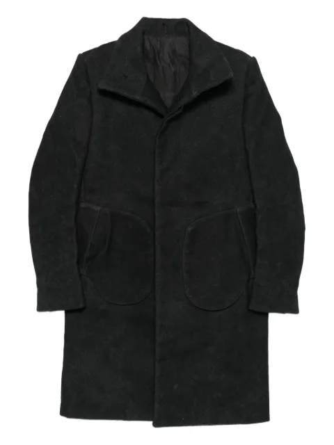 Deepti button-fastening coat Grey C204