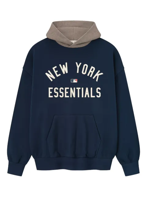 FEAR OF GOD ESSENTIALS x MLB Yankees graphic hoodie Blue 192ML252012F