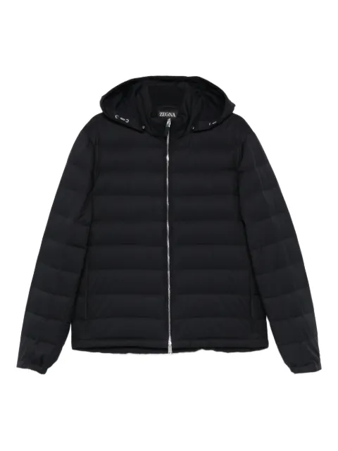 Zegna zip-up hooded jacket Black UGTC5A2G211