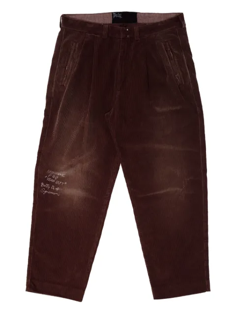 Paly corduroy texture trousers Red 5U001Q3009BUR