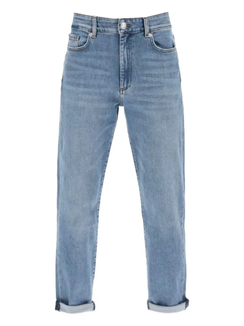 Max Mara Navata logo-patch button jeans Blue 2412181045600