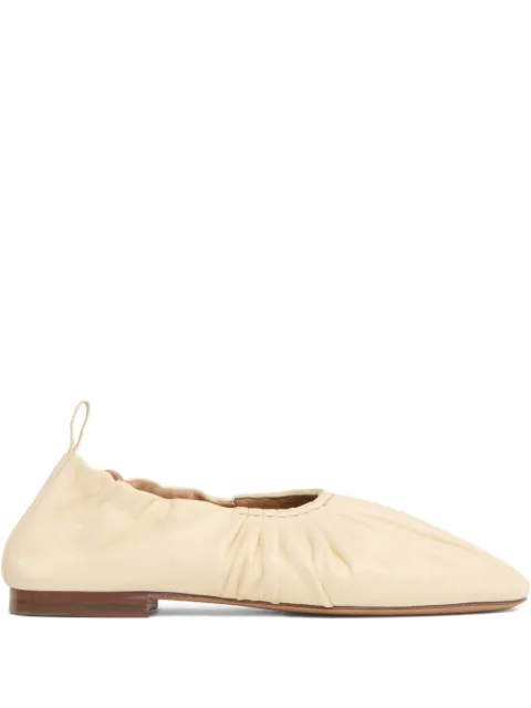 Mansur Gavriel ruched ballerina ballet flat Neutrals WR26F089NNJASMINE