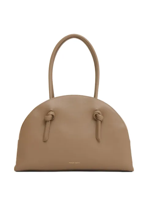 Mansur Gavriel Fortuna knotted bowling bag Neutrals WR26H197WSANISE