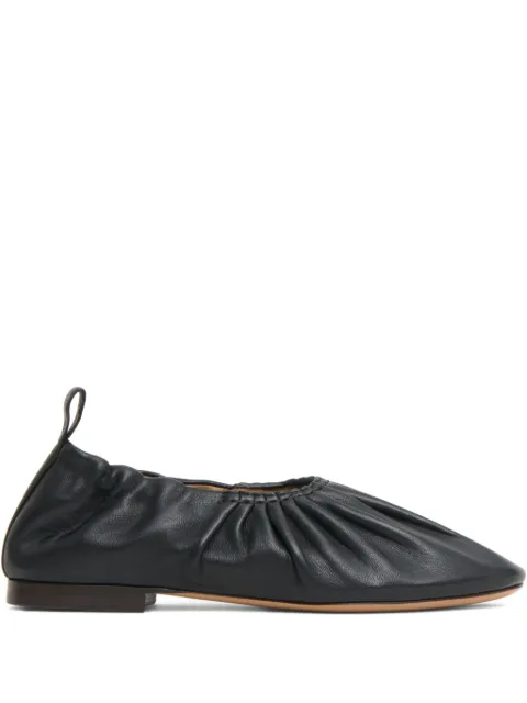 Mansur Gavriel Ruched Ballerina ballet flats Black WR26F089NNBLACK