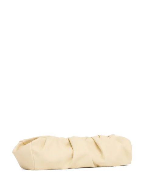 Mansur Gavriel Cloud ruched clutch Neutrals WR26H200KQJASMINE