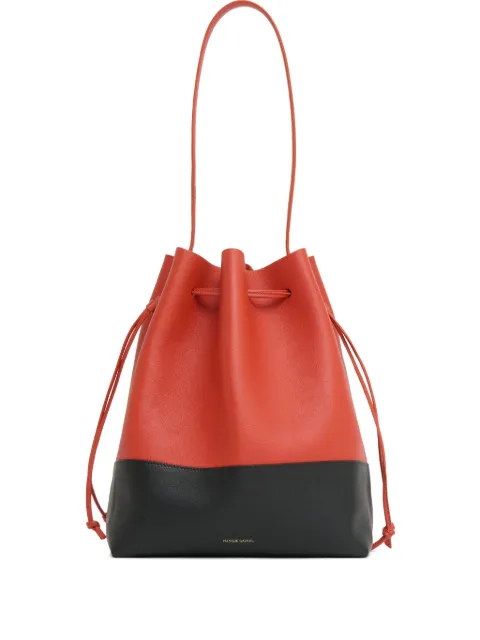 Mansur Gavriel Cabas drawstring bucket bag Red WF25H182WTPOMODOROBLACK