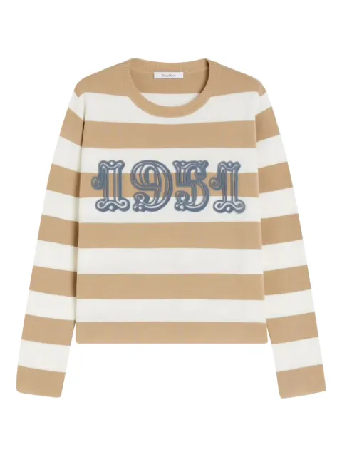Max Mara striped round-neck sweater Neutrals 2521366091600