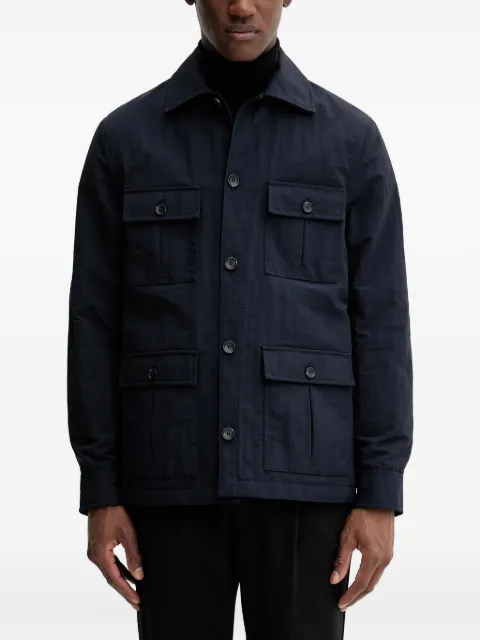 Bally buttoned front-pockets jacket Blue MOU0BN
