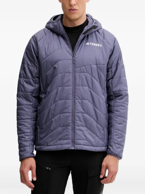 adidas hooded zip-fastening jacket Grey JL9782
