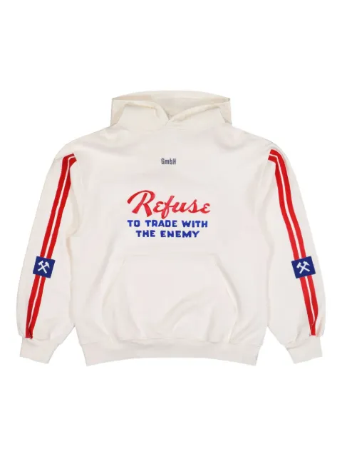 GmbH kangaroo-pocket hoodie Neutrals REFUSEHOODIE1