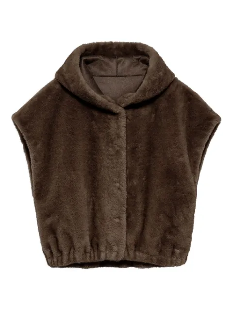 Studio Ar Olena hooded gilet Brown OLENA05TL2560301