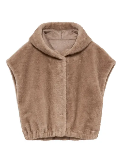 Studio Ar hooded faux-fur gilet Neutrals OLENA05TL2560301