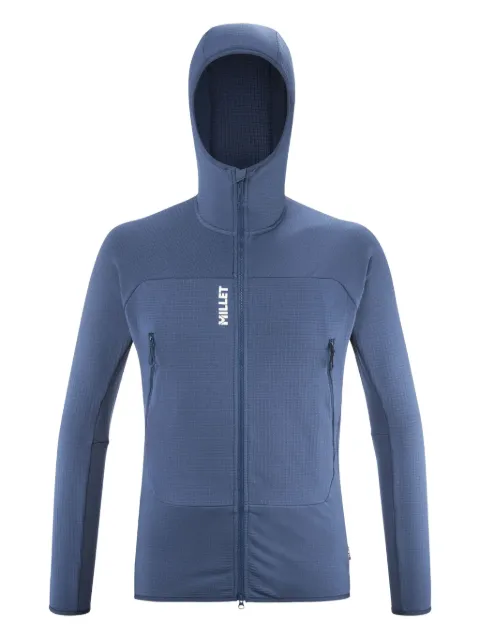 Pascal Millet Fusion Grid hoodie Blue MIV9024