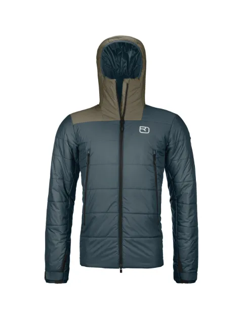 ORTOVOX Zinal quilted-hooded jacket Blue 61009