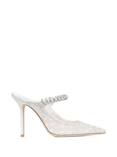 Jimmy Choo embellished pointed pumps White BING100GJD
