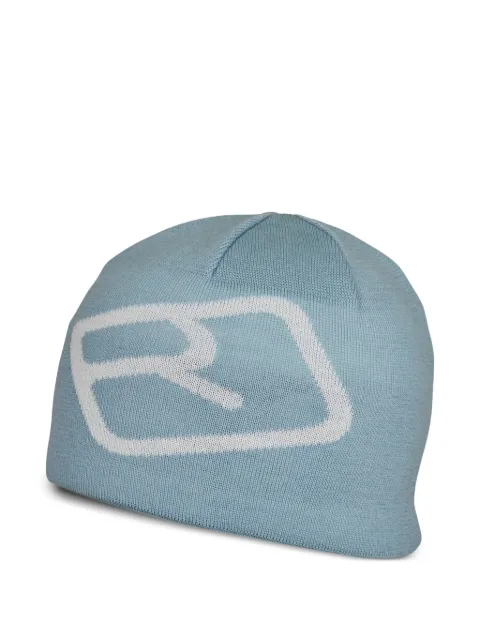 ORTOVOX logo-detail beanie hat Blue 67860