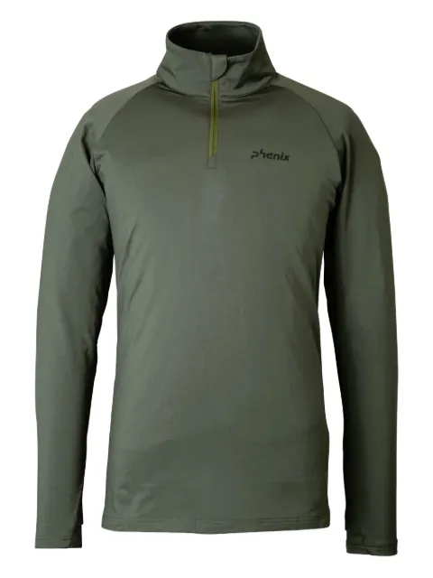 PHENIX Basic Inner half-zip top Green M25LS32