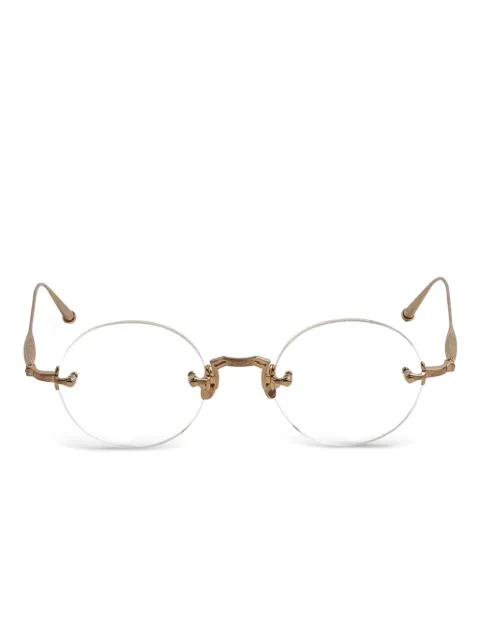 Matsuda round-frame glasses Gold M5007