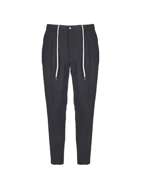 BE ABLE Riccardo drawstring pleated trousers Grey 26SRICCARDOTBCMS26