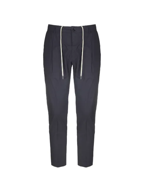 BE ABLE Riccardo pleated drawstring trousers Blue 26SRICCARDOMGOS26