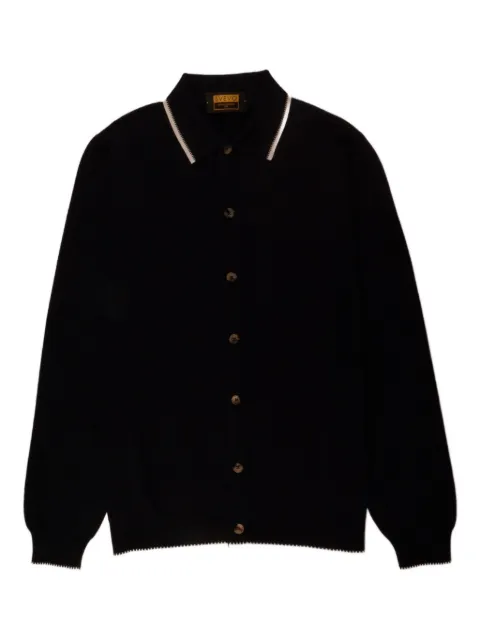 Svevo polo-collar cardigan Blue 01119SA256665400008