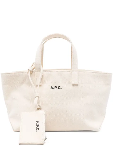 A.P.C. small Le Drummer Toile tote bag Neutrals COHMPF67045