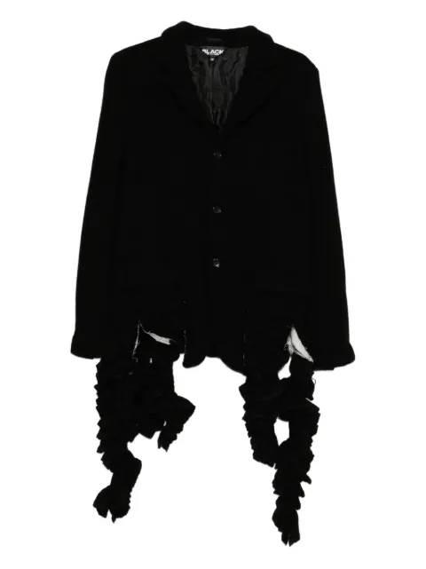 Black Comme Des Garçons pointed-collar blazer Black 1PJ012052